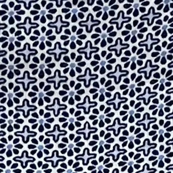 J. Jill Blue Paisley Long Sleeve Peasant Blouse, Tassels, Boho, Lightweight M - Picture 5 of 10